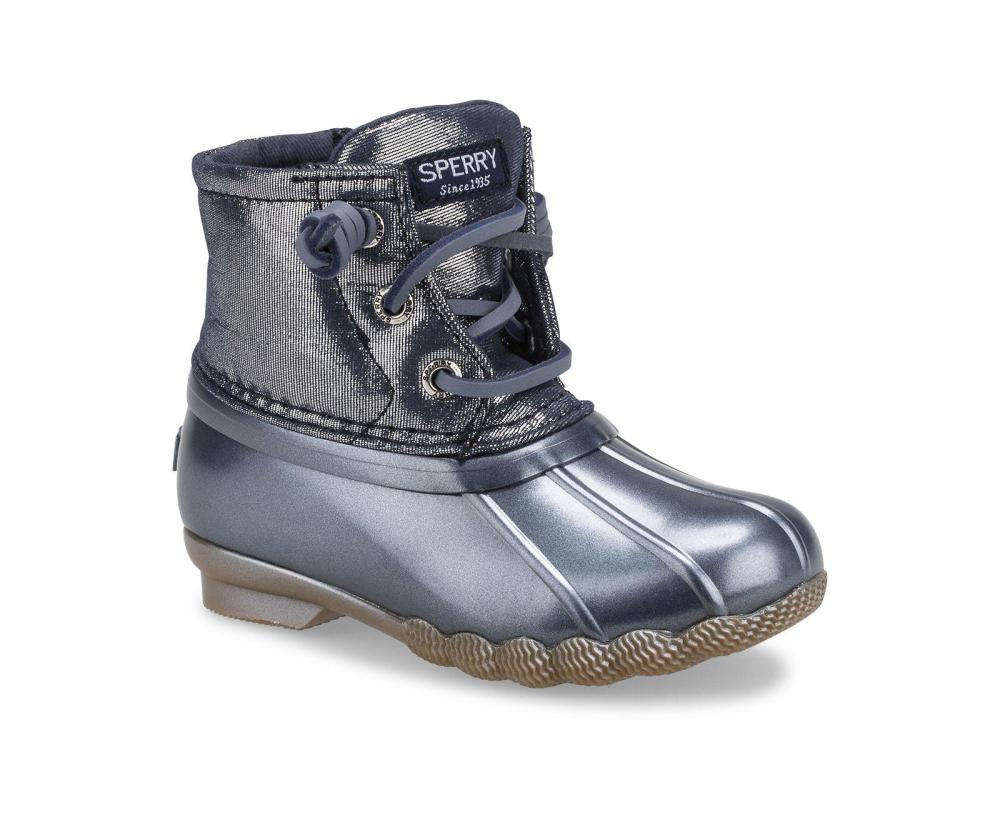 sperry saltwater metallic duck boots